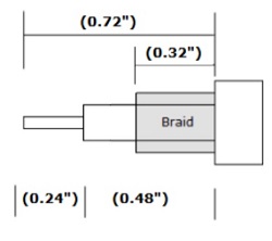 CRN-1604QC Stripping Dimensions